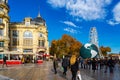 Place de la Comedie in Montpellier, France Royalty Free Stock Photo