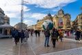 Place de la Comedie in Montpellier, France. Royalty Free Stock Photo