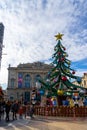 Place de la Comedie in Montpellier, France. Royalty Free Stock Photo