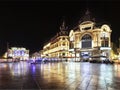 Place de la comÃÂ©die in Montpellier at night Royalty Free Stock Photo