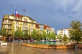 Place de la Gare in Colmar city, Alcase, France