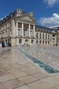 Place de la Liberation and the Palace of the Dukes of Burgundy Royalty Free Stock Photo