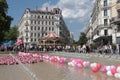 Place de la Republique in Lyon during Festival of Roses