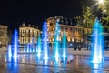 Place de Paris fountains in Luxembourg Royalty Free Stock Photo