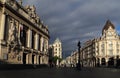 Place de Theatre square in front of the Opera building in Lille, France Royalty Free Stock Photo