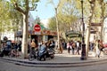 Place des Abbesses - Montmartre Paris Royalty Free Stock Photo