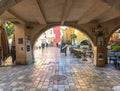 Place des Arcades in Valbonne, South of France