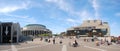 Place des Arts panorama in downtown Montreal Royalty Free Stock Photo
