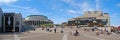 Place des Arts panorama in downtown Montreal Royalty Free Stock Photo