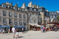 Place des Lices in the center of Vannes, Brittany, France