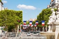 Place du Marechal Lyautey in spring, Lyon, France Royalty Free Stock Photo