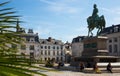Place du Martroi with statue of Joan of Arc, Orleans Royalty Free Stock Photo