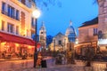 Place du Tertre with the Sacre-Coeur in Paris