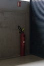 Place in a loft, industrial building for a fire extinguisher