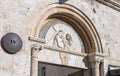 Place of the fourth stop of Jesus Christ on the way to execution on Via Dolorosa street in old city of Jerusalem, Israel