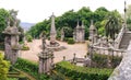 Place in front of a church in Lamego, Portugal Royalty Free Stock Photo