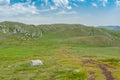 Place for hiking on a Chatyr-Dah mountainous massif in Crimea