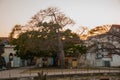 Place about La Real Fuerza Fortress in the evening. Castillo de la Real Fuerza - Old Havana, Cuba Royalty Free Stock Photo