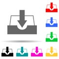 place of loading paper multi color style icon. Simple thin line, outline  of web icons for ui and ux, website or mobile Royalty Free Stock Photo