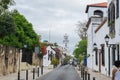 Historical street in the colonial city of Santo Domingo