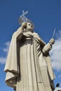 SANTA CRUZ, BRAZIL - September 25, 2017 - View of the courtyard of the largest Catholic statue in the world, the statue of Saint R Royalty Free Stock Photo