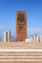 Place of the mausoleum Mohammed V, and the tower