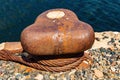 Place of mooring of ships to the pier Royalty Free Stock Photo