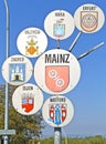 Place name sign of Mainz