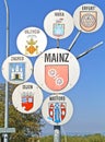 Place name sign of Mainz Royalty Free Stock Photo