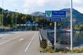 Place name sign in Norway