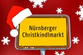 Place-name sign Nuremberg Christmas Market