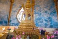 Place for offertory in a thai buddhist temple