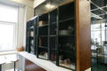 Place in office for storing food and dishes, room for eating and
