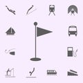 a place for playing golf icon. signs of pins icons universal set for web and mobile