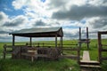 Place of power of Buryat shamans on the road to Baikal.