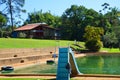 A place for relaxation local hacienda , next to the city Ribeirao Preto, Region Minas Gerais Royalty Free Stock Photo