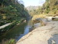 most beautiful hill river in bandarban. Royalty Free Stock Photo