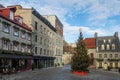 Place Royale Royal Plaza decorated for Christmas - Quebec City, Quebec, Canada