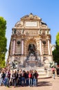 Place Saint-Michel with ancient fountain, Paris