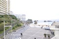 Biarritz, 14th april: Place Sainte Eugenie Square from View Port of Biarritz in France