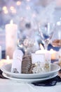 Place setting for Christmas Royalty Free Stock Photo