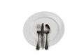 Place Setting with Plate, Knife, Fork & Spoon Royalty Free Stock Photo