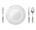 Place setting - vector illustration Royalty Free Stock Photo