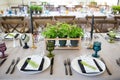 Place settings and table scape