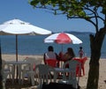 A place in the shade on a hot sunny day