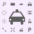 place of taxi icon. signs of pins icons universal set for web and mobile Royalty Free Stock Photo