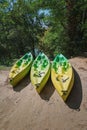 Place to rent kayaks along the river.