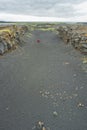 Place between two continents on Iceland, summer time Royalty Free Stock Photo