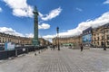 The Place Vendome in Paris.