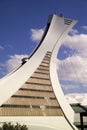 Olympic Stadium tower in MOntreal Royalty Free Stock Photo